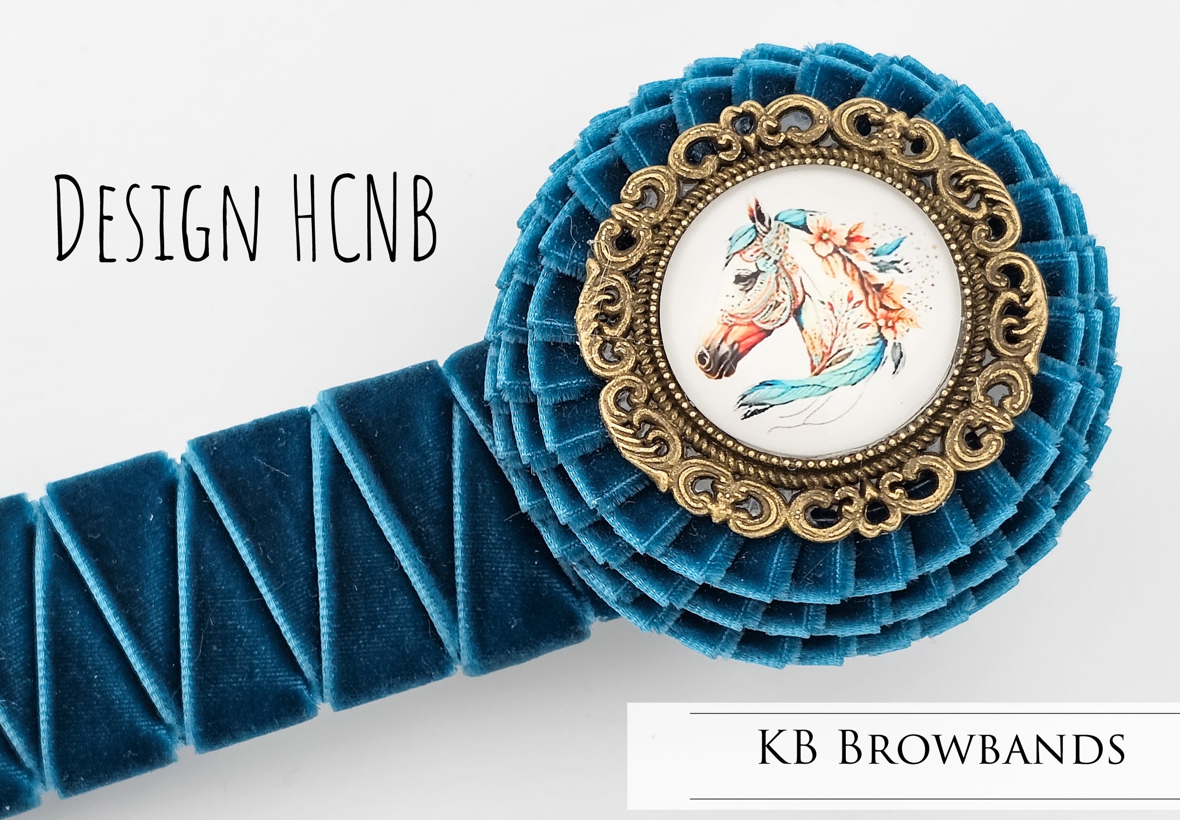 15.5inch x 1inch- Design HCNB- Teal/gold